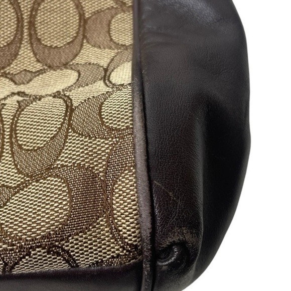 Coach Signature Jacquard Lexy Shoulder/ Handbag Purse - Picture 10 of 11
